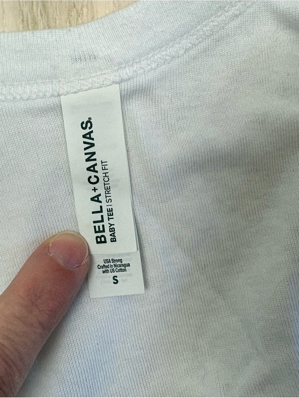 Bella Canvas White Ribbed Camisole w/ Olive Motif Small EUC Dirty Martini Cheeky - Picture 2 of 7